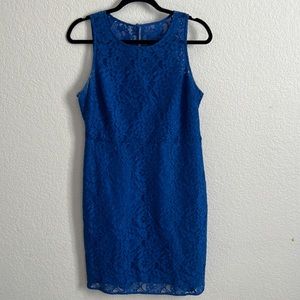 J. Crew Royal Blue Lace Sleeveless Dress 🌺🌷🌸